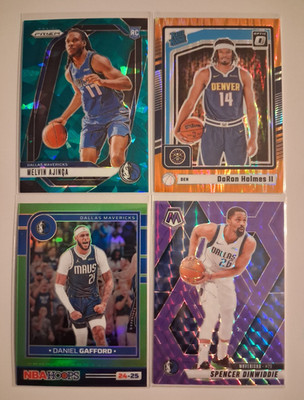 Panini 2024-25 NBA Num. Lot 4 Ajinca /225 Holmes/225 Gafford/149 Dinwiddie/249