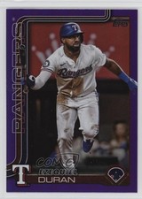 2025 Topps Series 2 Purple Rainbow Foilboard 77/250 Ezequiel Duran #589 08jr