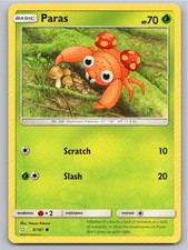 2019 POKEMON PARAS TEAM UP 6/181 C NM A92263 FREE S&H