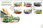 1998 JERSEY - TRANSPORT - BUSES FDC FROM COLLECTION V14
