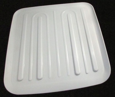 Vintage White Rubbermaid Hard Rubber DISH Rack DRAINER TRAY 118A 15  x 14  USA