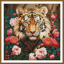 Creative Сross Stitch Embroidery Kit "King of the jungle" Nova Sloboda