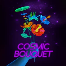 Cosmic Bouquet – Fluorescent Blacklight UV Reactive Neon Flower Glow Decor