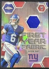 2025 Topps Chrome NFL Jaxson Dart RC First Year Fabrics Game-used Relic