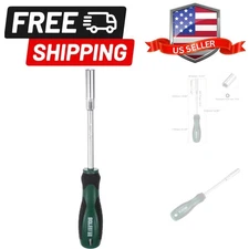 Metric Nut Driver 7mm CR-V Non-Magnetic Tip Hollow Shafts Hex Socket Screwdri...