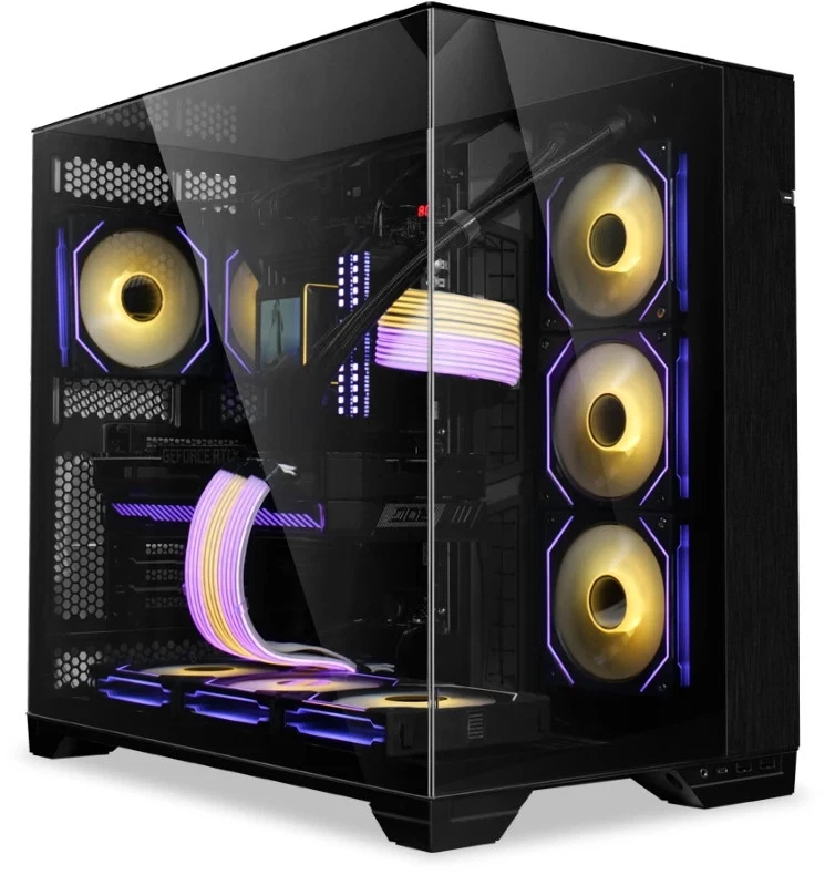 Estuche para computadora O11 DYNAMIC EVO RGB vidrio templado ATX torre media NEGRO Foto 2 de 4