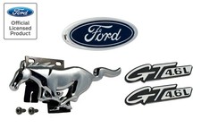 1996-1998 Ford Mustang Gt Front Grille Running Horse 4.6 Fender Trunk Emblems
