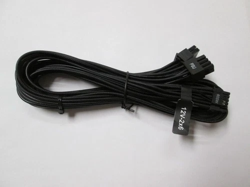 Seasonic Modular 12V-2x6 Sleeved Power Cable #3 NEW!