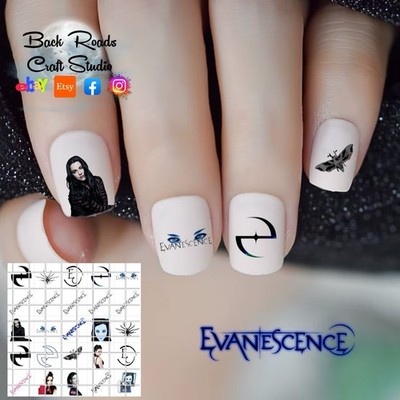 Evanescence Waterslide Nail Art Decals Set Of 50 Instructions Bonus & Crafts