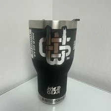 Wyld Gear 18/8 Stainless Steel 30oz Tumbler Black,  Hot Or Cold Non Slip Bottom