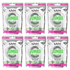 NYX Professional Makeup Jumbo Lash Vegan False Eyelashes, Fringe Glam, 6 Pack
