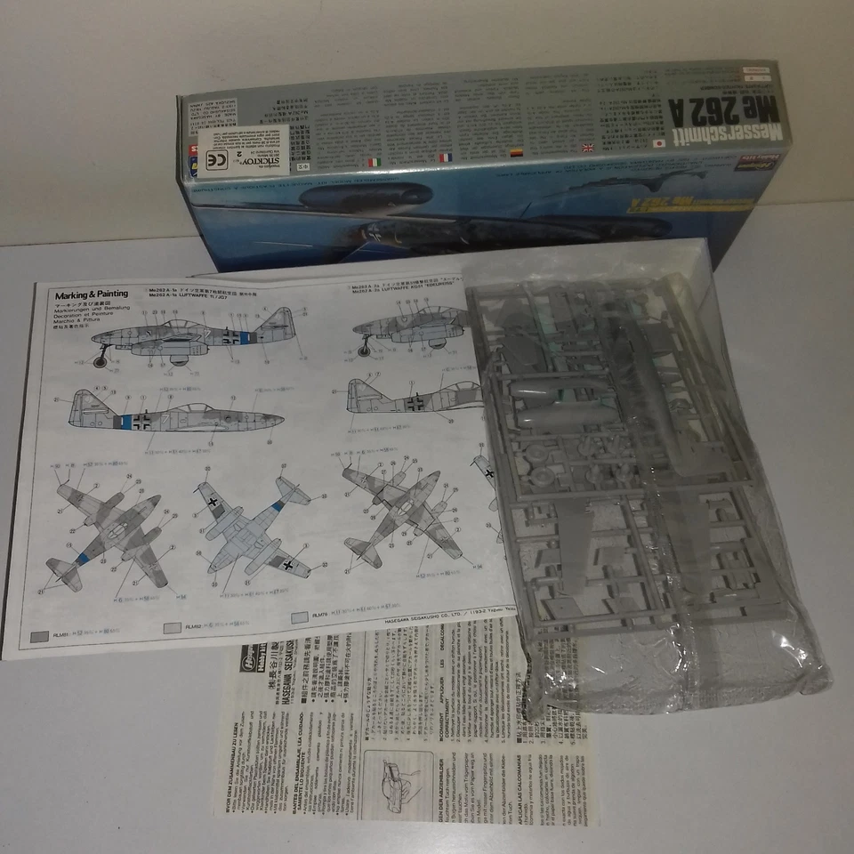 MESSERSCHMITT ME 262 A  KIT 1/72 HASEGAWA 851 - Immagine 3 di 3