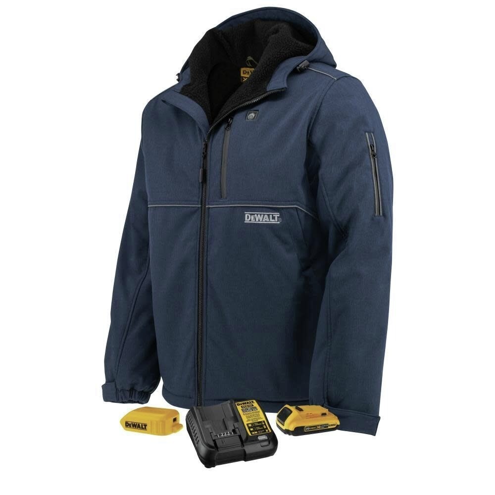 Мужская светоотражающая куртка с мягкой оболочкой и подогревом DEWALT DCHJ101D1-M 20V MAX - M New 49390₽