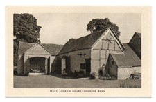 Antique Postcard Mary Ardens House Barn Wilmcote Stratford Shakespeare Warks