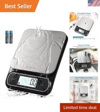 Waterproof Kitchen Scale, 0.1 g/0.01 oz High Precision, 5 kg/11 lbs, Digital ...