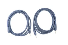 6ft mono 1/8” (3.5mm) TS audio male to male cables 2 pack