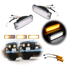 Clear White Drl Amber Led Turn Signal Lights For 1984-88 Toyota 4runner Pickup
