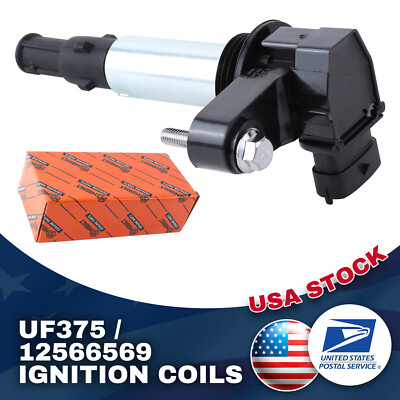Durable Black 1x UF375 Ignition Coils For Saab 9-3 2.8L V6 2006-2009 12566569