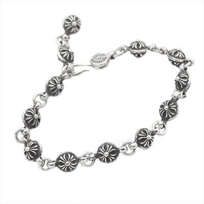 Chrome Hearts Cross Ball Silver Bracelet Silver 925 Men's Chrome Hearts Cross Ball Silver Bracelet Silver 925 Men's