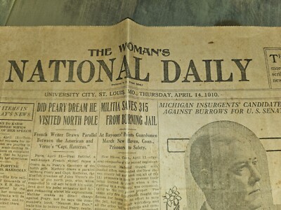 Rare 1910 The Woman's National Daily newspaper Vol. 11. No. 40 editor E G Lewis