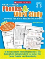 Week-by-Week Phonics & Word Study Activities for the Intermediate Gr - VERY GOOD