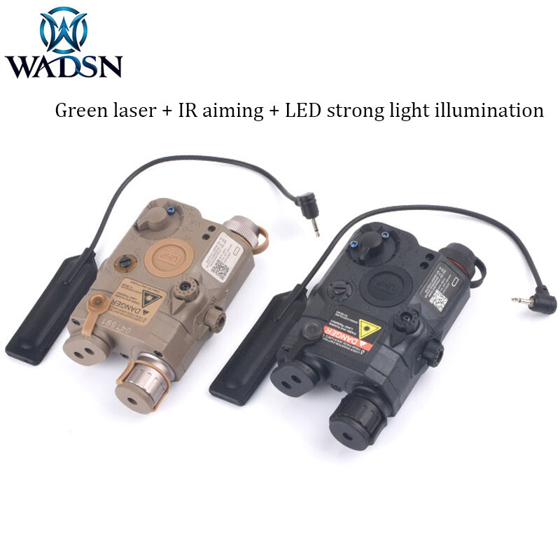 WADSN Tactical LA5C PEQ15 UHP Flashlight Green BlueLaser Airsoft