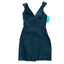 MARCIANO By Guess Dress Size 8 Marilyn Wrap Jewel Buttons Lined Knee Lenght NEW