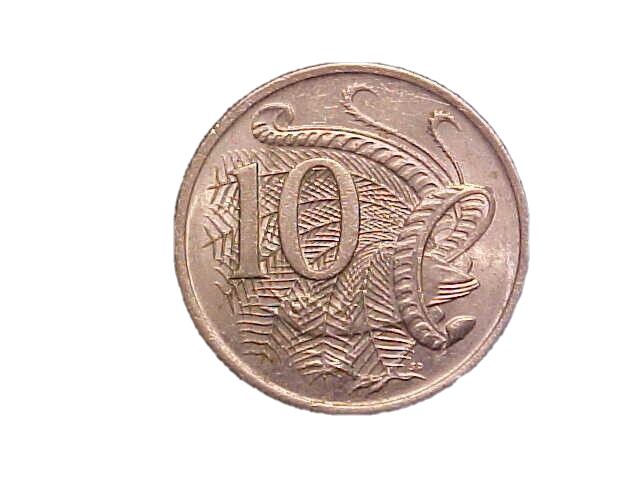 1974 Australia 10 Cents Elizabeth II KM# 65- Very Nice High Grade