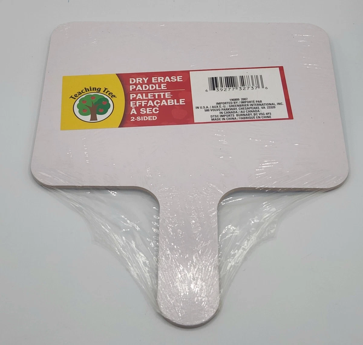Teaching Tree White Mini Dry Erase Paddle Board Double Sided 8