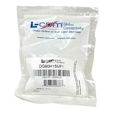 L-COM DG90H15MF1 Right Angle Adapter HD15 Male Female Cable Exit 1 NEW NOS