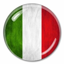 Italian Flag Crystal Paperweight