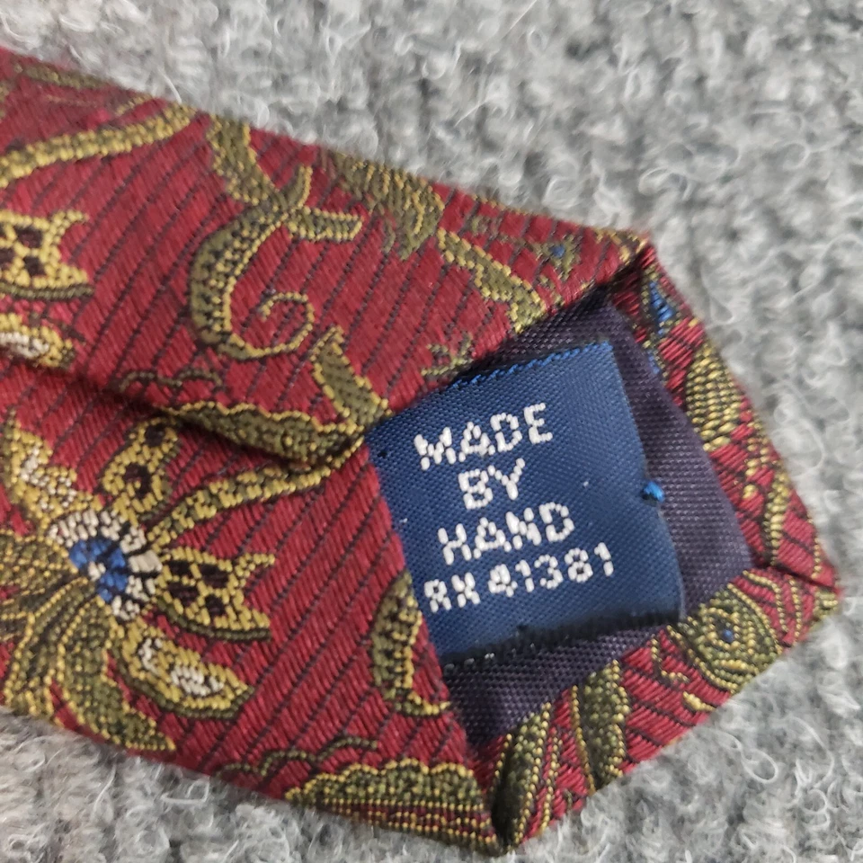 拉夫·劳伦领带花卉图案羊绒真丝混纺手工多色 56 — 第 4/4 张图片