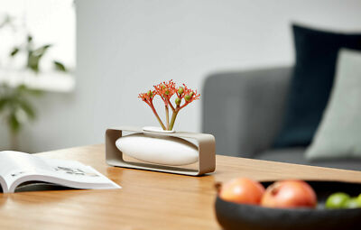 Float Vase im Ständer Philippi Design ''schwebende Vase'' Modell ''quer''