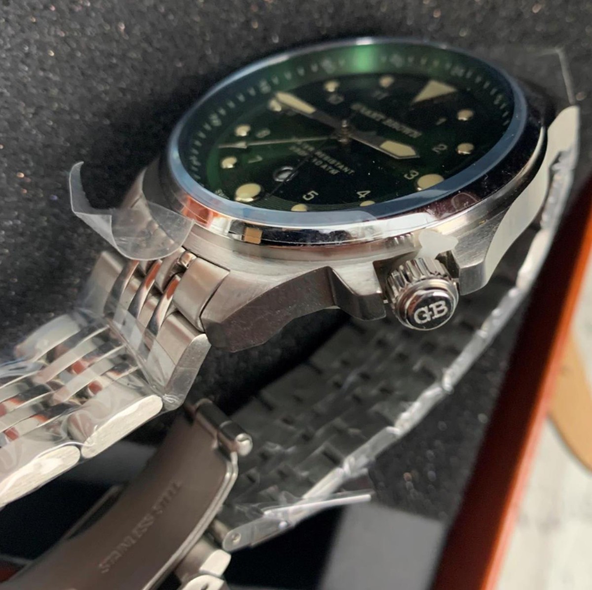 Grant Brown Challenger 9424C Swiss Movement Date 45mm Watch