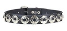 Concho Strap Genuine Leather Belt 1 1/2" Concho Punk Goth Rockabilly 