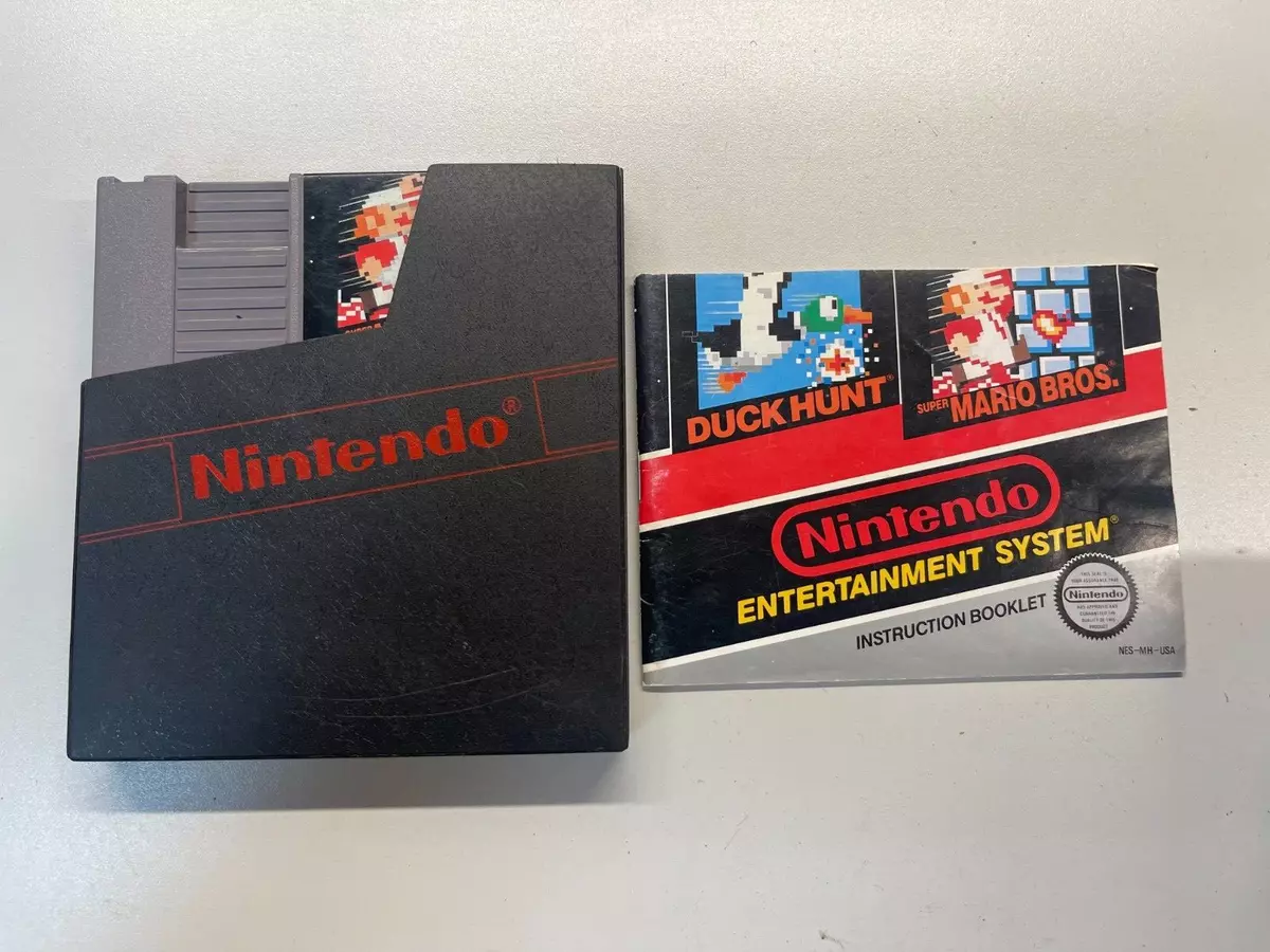 Super Mario Bros. Duck Hunt Nintendo NES with Instruction Booklet and Sleeve
