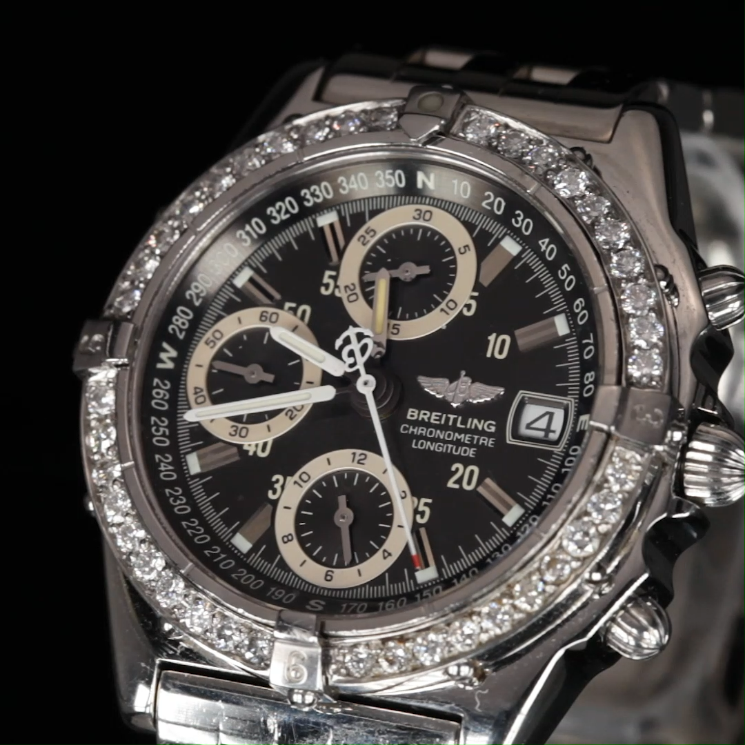 Breitling Chronometre Longitude SS Automatic Men's Watch A20348 w