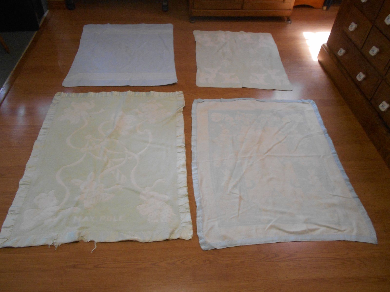 4 vintage baby blankets animals rabbits elephants more crafts cutters