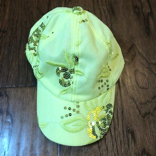 Glitter Sequins Accented Baseball Cap 