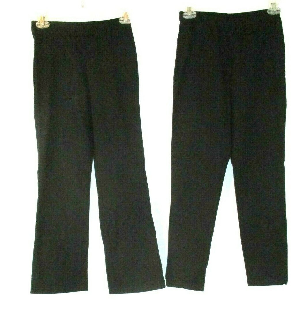 New Women with Control Boot Cut/Slim Leg Pants Set PXS Black