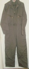 Heavyweight Dickies Coveralls Brown Long Sleeve 42L Poly/Cotton Twill
