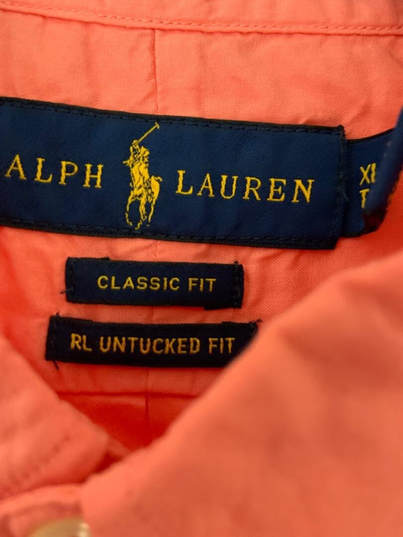 New Ralph Lauren men's L/S shirt Untucked Fit sz XL eBay