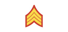 4" marine corps e-4 sgt sergeant pre-1959 gold bumper sticker decal usa made