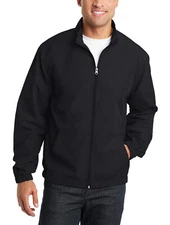 JustBlanks Men's 100% Polyester Essential Full-Zip Lightweight Jacket - JBJ305