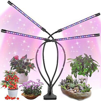 LED Grow Light for Indoor Plant Fauna 80W Auto ON/Off Timer Full Spectrum Plant 