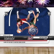 CAITLIN CLARK ROOKIE Card 2024 Panini Instant #180 Indiana Fever