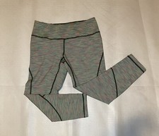Zella Women’s Small Rainbow Stripe Cropped Leggings Capri Athleisure Yoga EUC