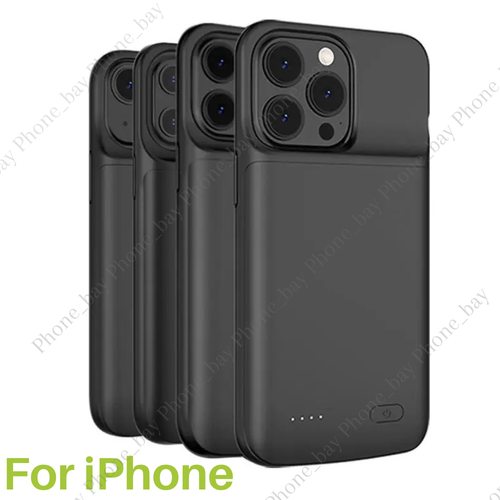 For iPhone 12 13 14 11 8 External Battery Charger Case Power Bank Charging Cover - Afbeelding 1 van 32