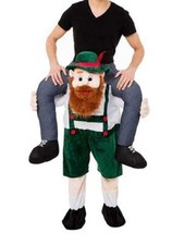 Oktoberfest Beer Guy Carry Me Ride On Mascot Costume Halloween Party Cosplay