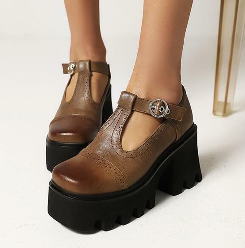 square toe mary jane platform